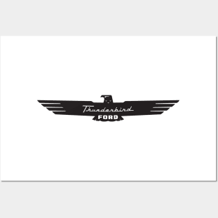 Thunderbird Emblem Black Bird Back Only Posters and Art